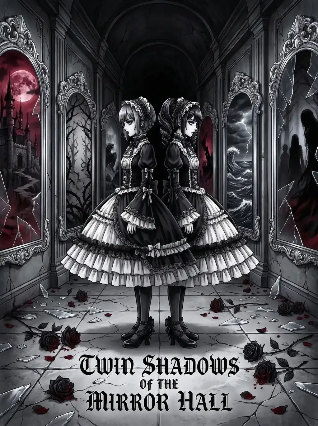 JM天堂 镜厅双影 暗黑哥特动漫封面